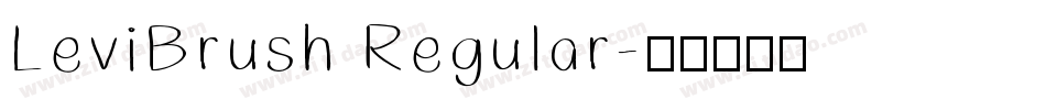 LeviBrush Regular字体转换